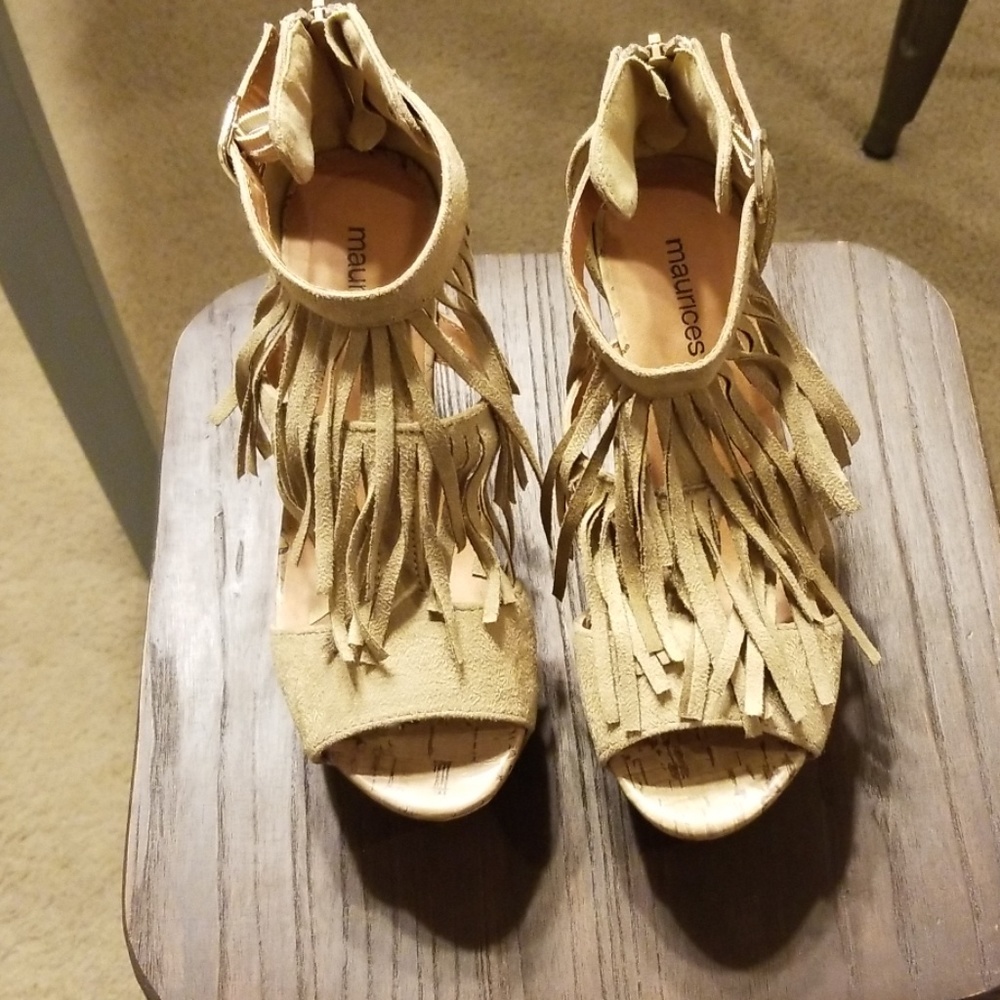 Open Toe Wedge Heels